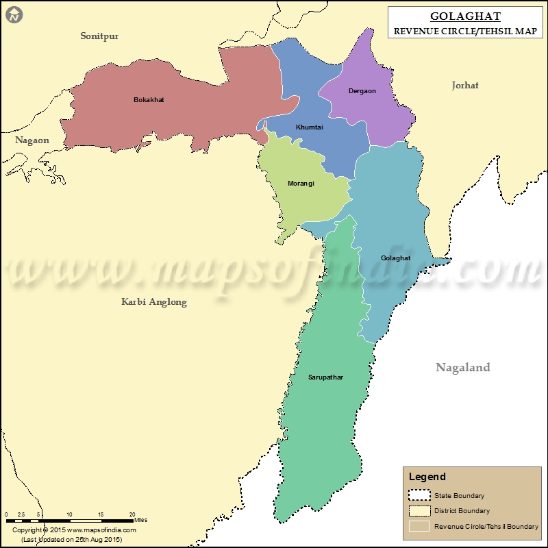 Tehsil Map of Golaghat 