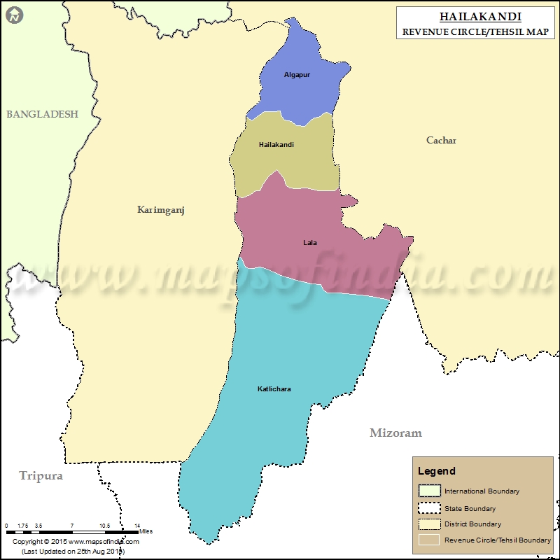 Tehsil Map of Hailakandi 