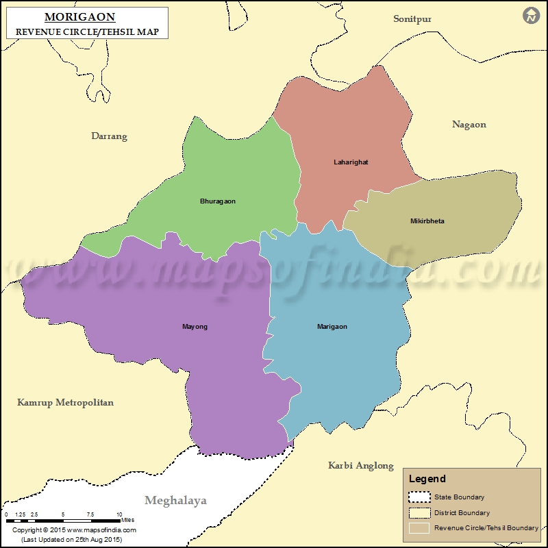 Tehsil Map of Morigaon 