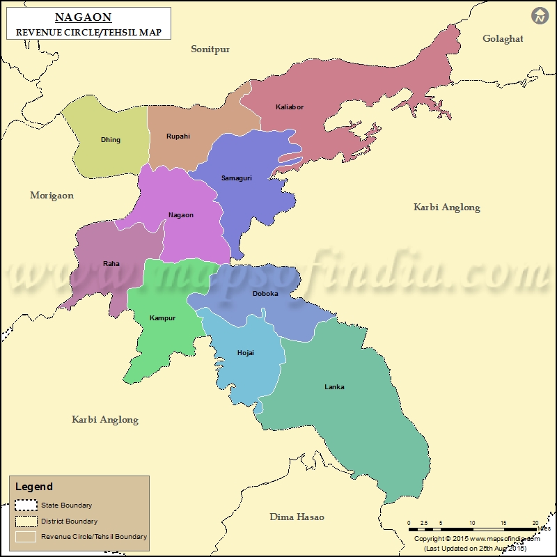 Tehsil Map of Nagaon 