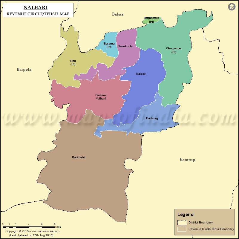 Tehsil Map of Nalbari 