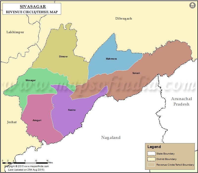 Tehsil Map of Sivasagar 