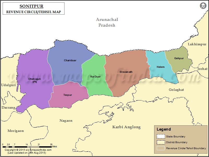 Tehsil Map of Sonitpur 