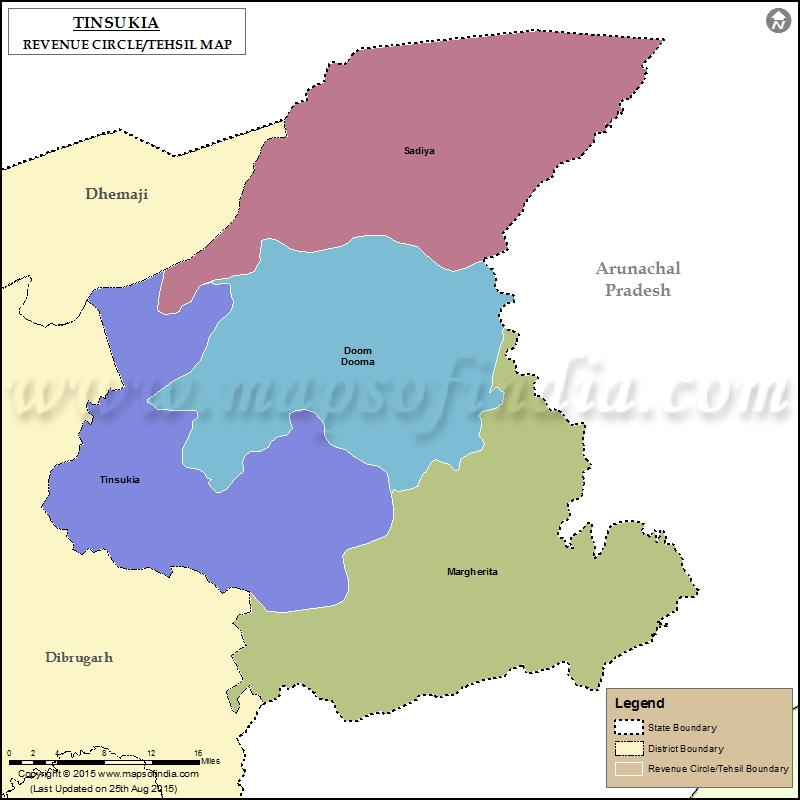 Tehsil Map of Tinsukia 