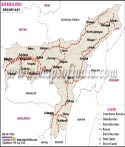 Assam Rail Network Map