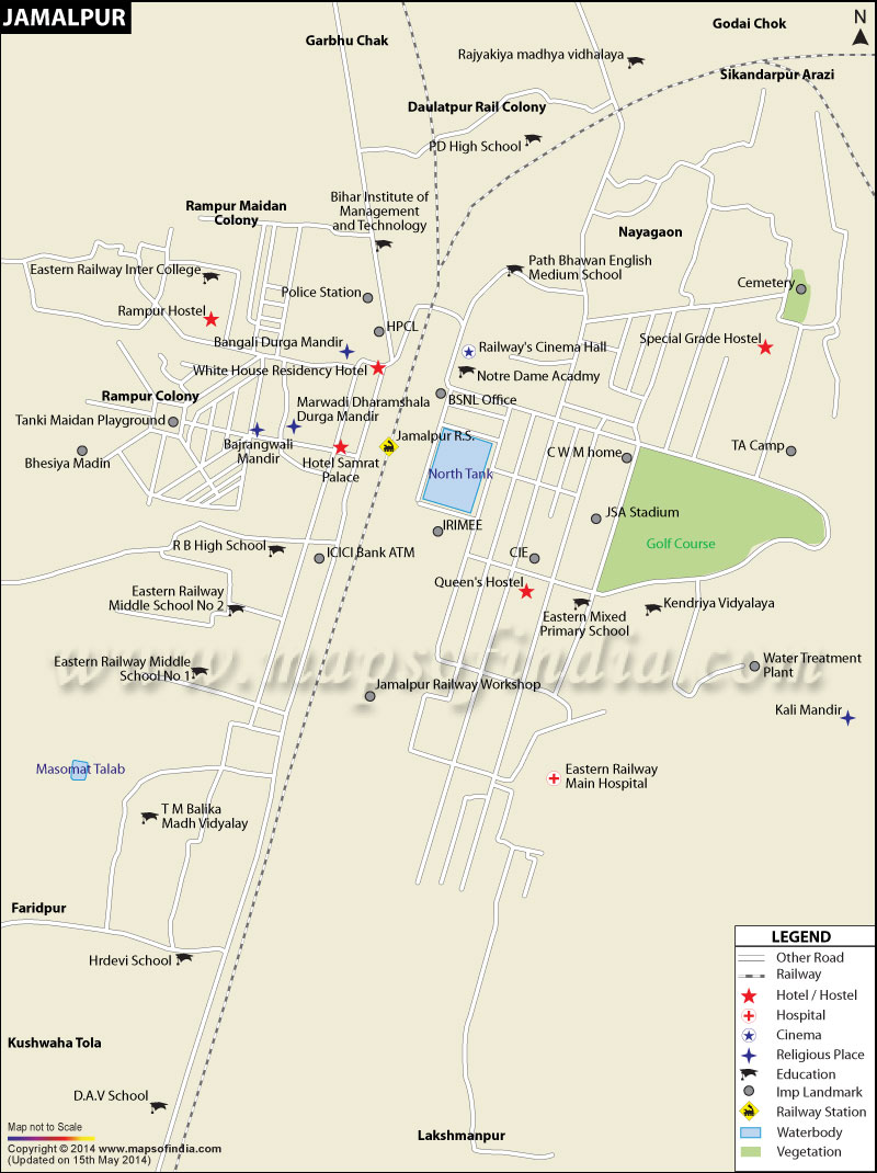 Jamalpur City Map