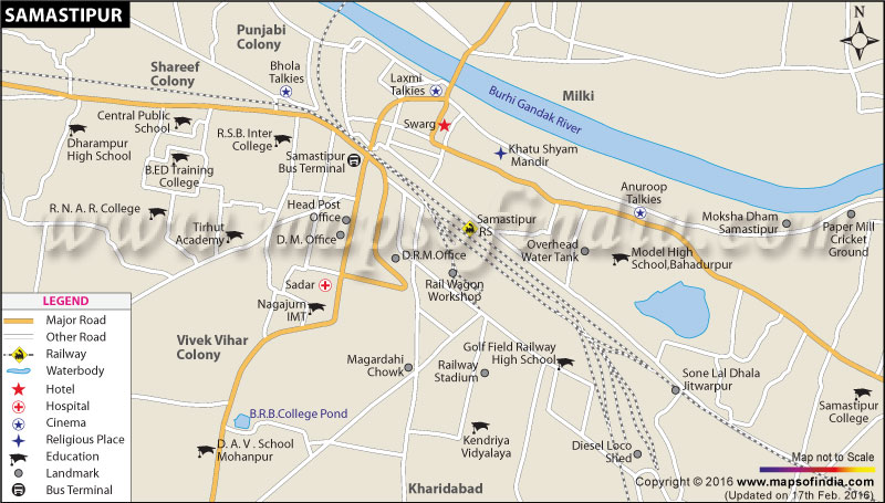 Samastipur Map