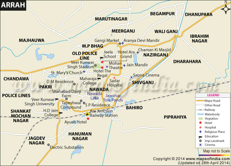 Arrah City Map