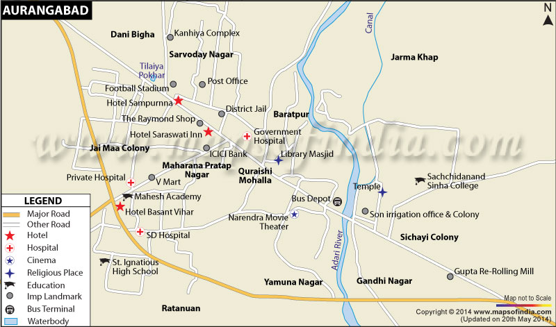 Aurangabad City Map