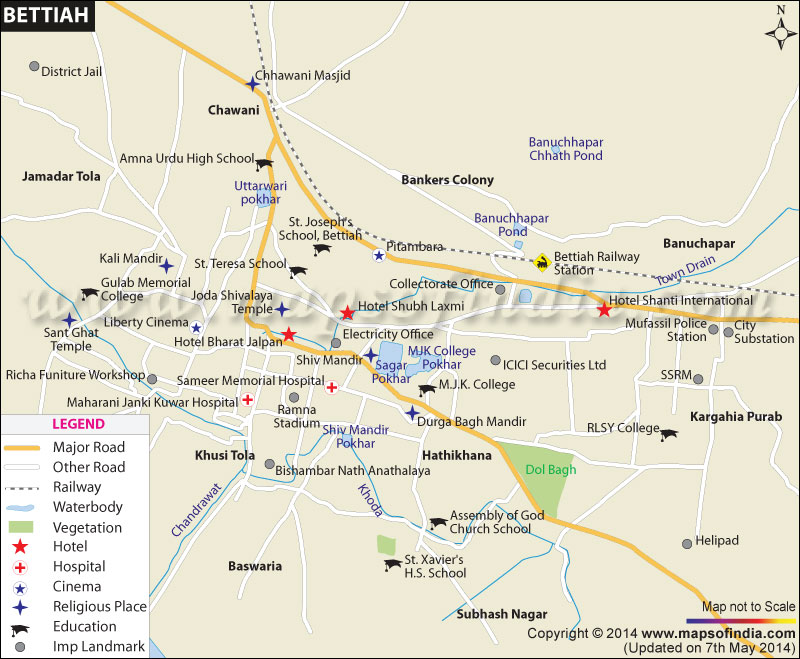 Bettiah City Map