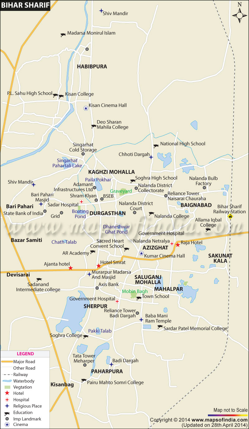 Bihar Sharif City Map