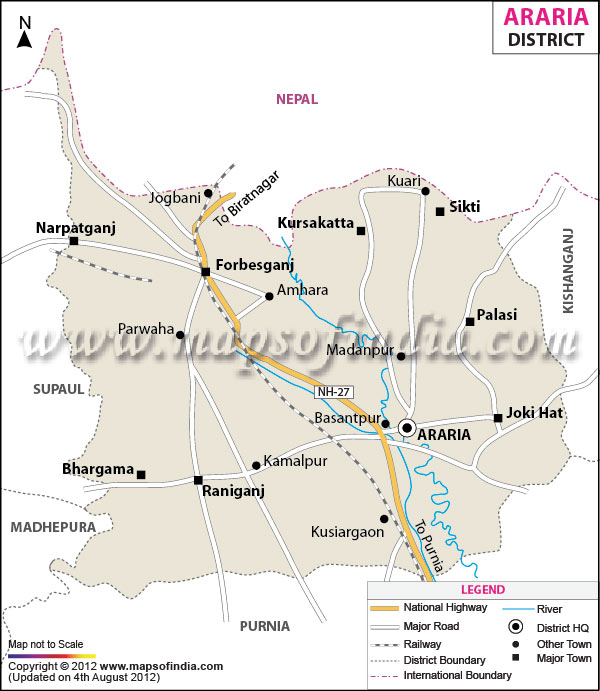District Map of Araria