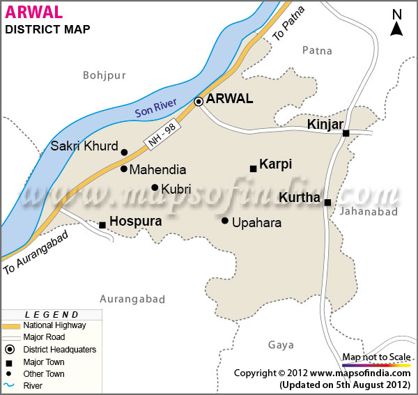 District Map of Arwal