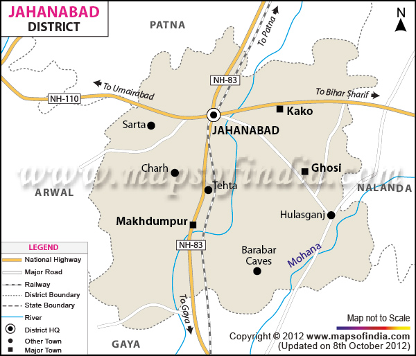 District Map of Jahanabad