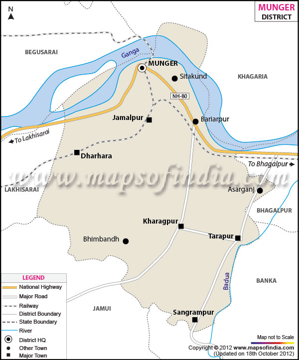 District Map of Munger