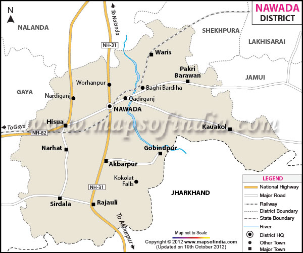 District Map of Nawada