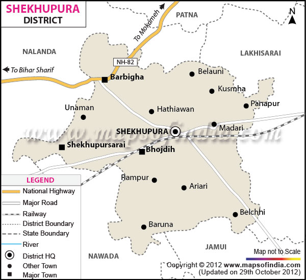 District Map of Sheikhpura