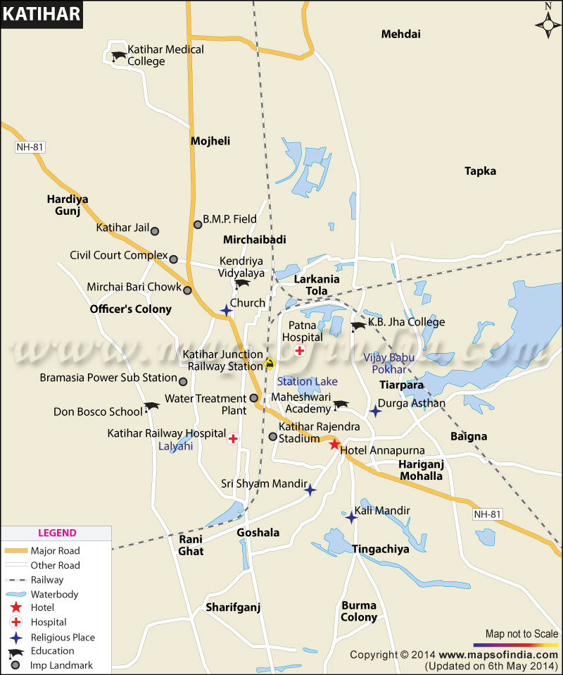 Katihar City Map