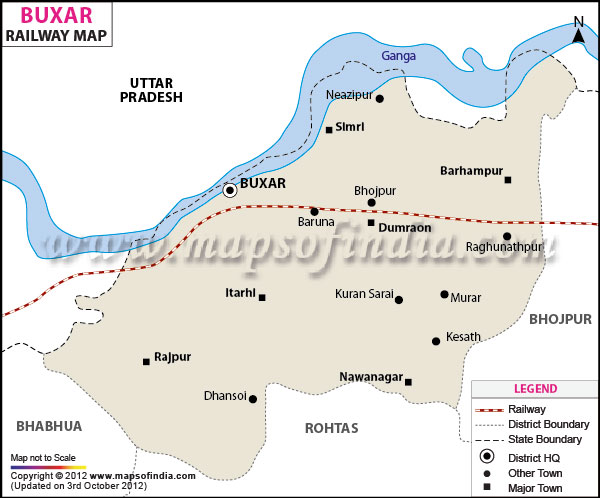 Railway Map of Buxar