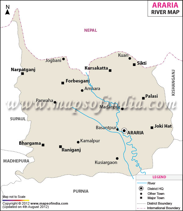 River Map of Araria