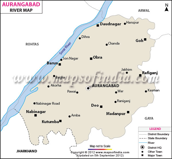 River Map of Aurangabad