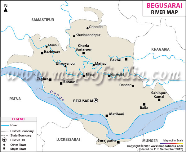 River Map of Begusarai
