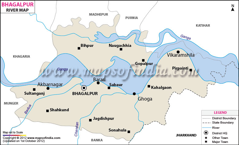 River Map of Bhagalpur