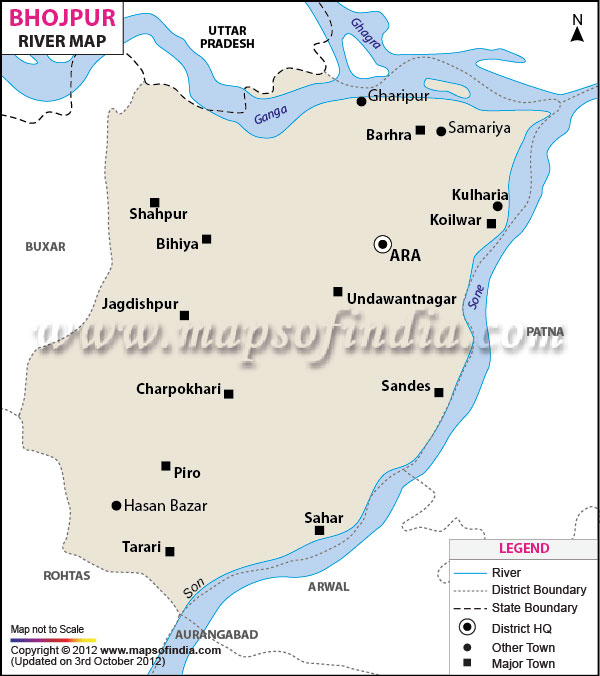 River Map of Bhojpur