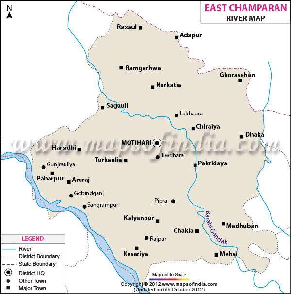 River Map of Purbi Champaran