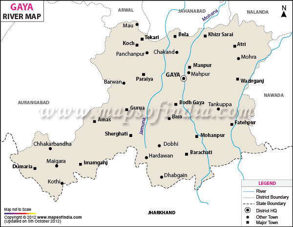 River Map of Gaya