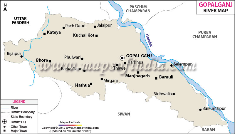 River Map of Gopalganj
