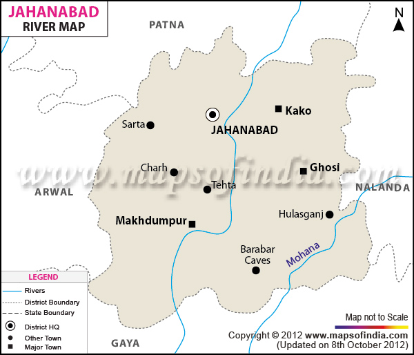 River Map of Jahanabad
