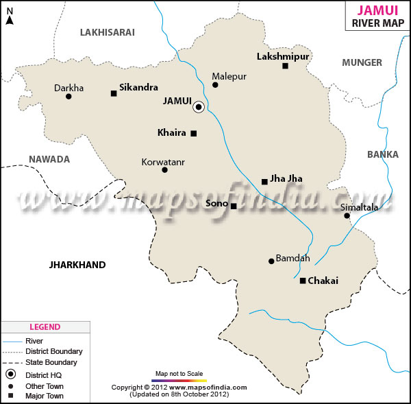 River Map of Jamui