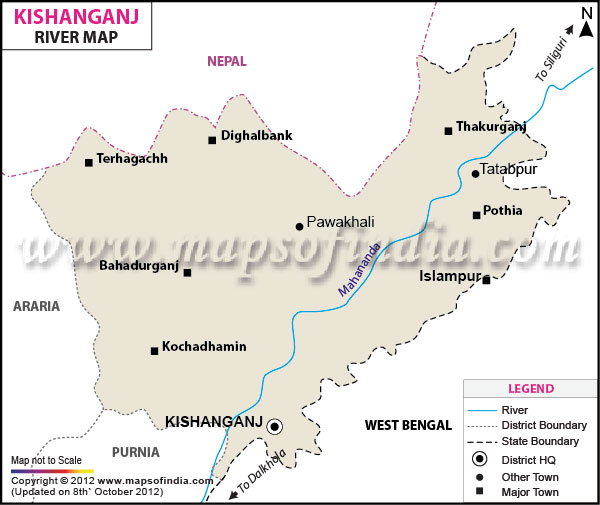 River Map of Kishanganj