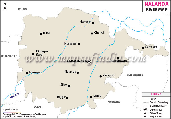 River Map of Nalanda