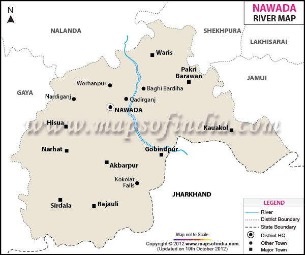 River Map of Nawada