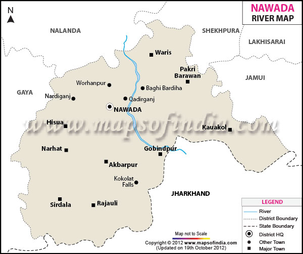Nawada River Map