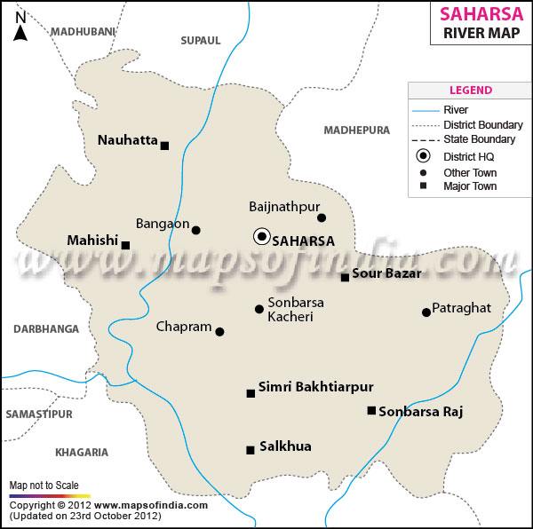 River Map of Saharsa