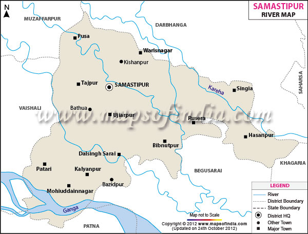 River Map of Samastipur