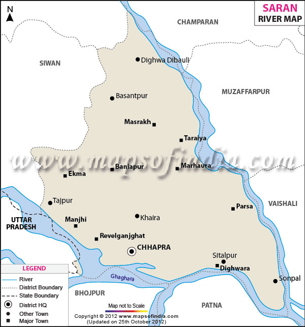 River Map of Saran