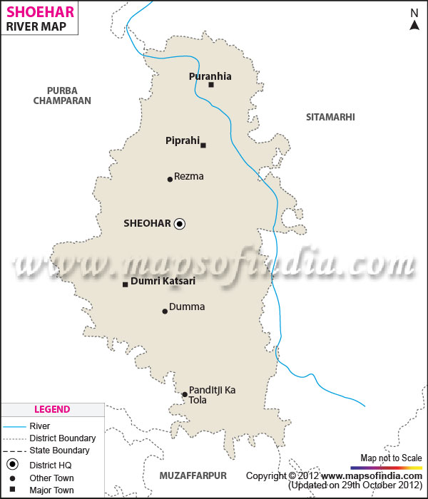 River Map of Sheohar