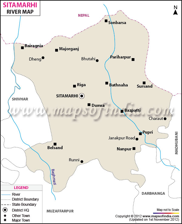 River Map of Sitamarhi