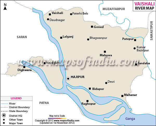 River Map of Vaishali