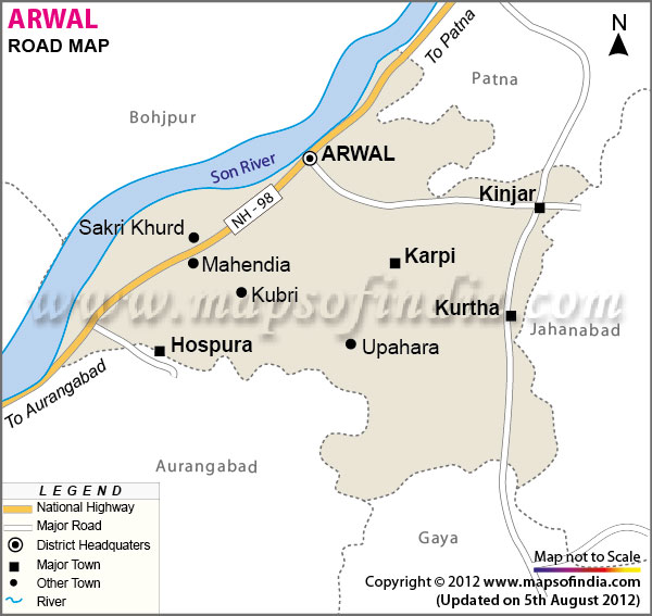 Road Map of Arwal