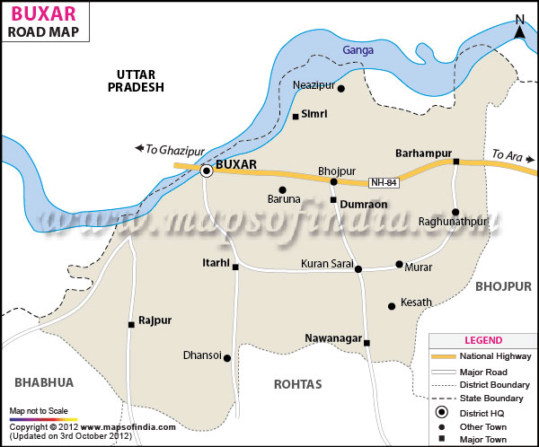 Road Map of Buxar
