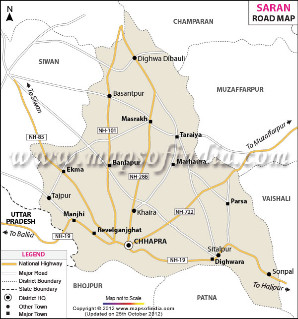 Road Map of Saran