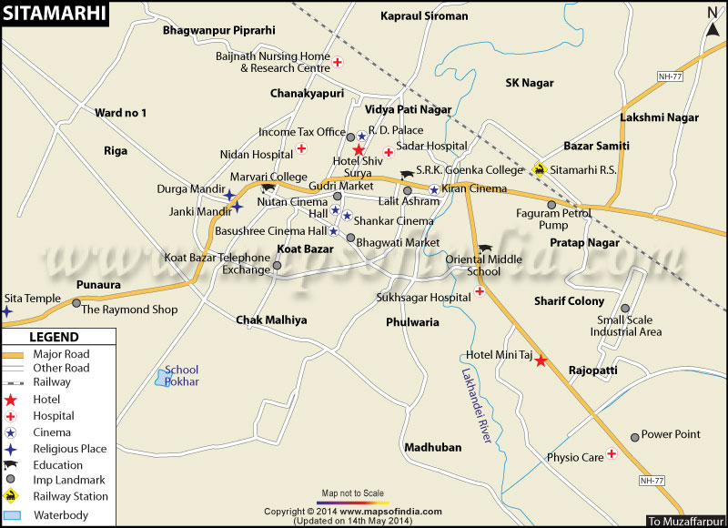 Sitamrahi City Map