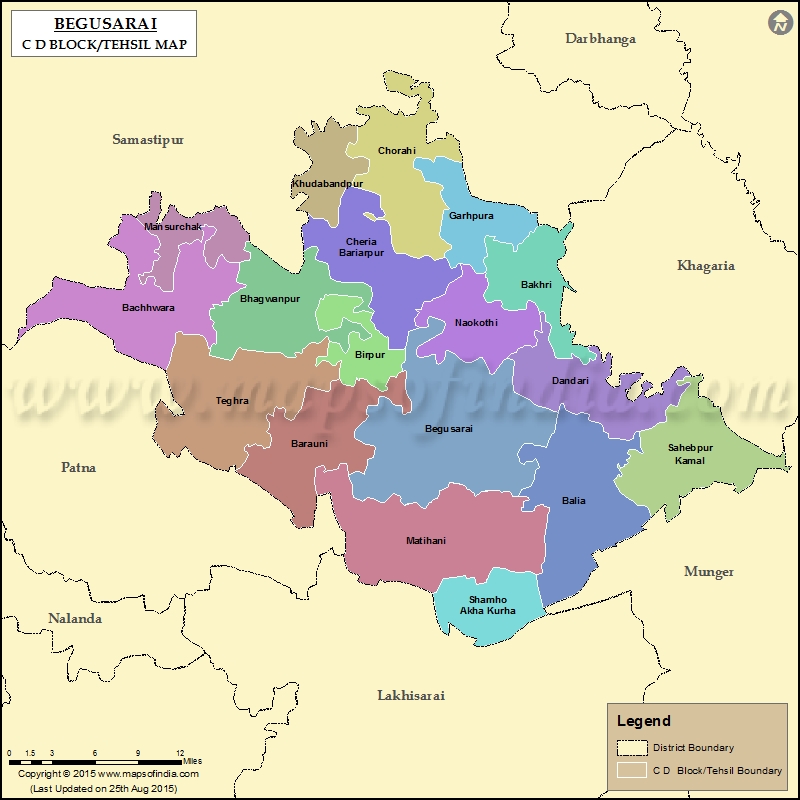 Tehsil Map of Begusarai 