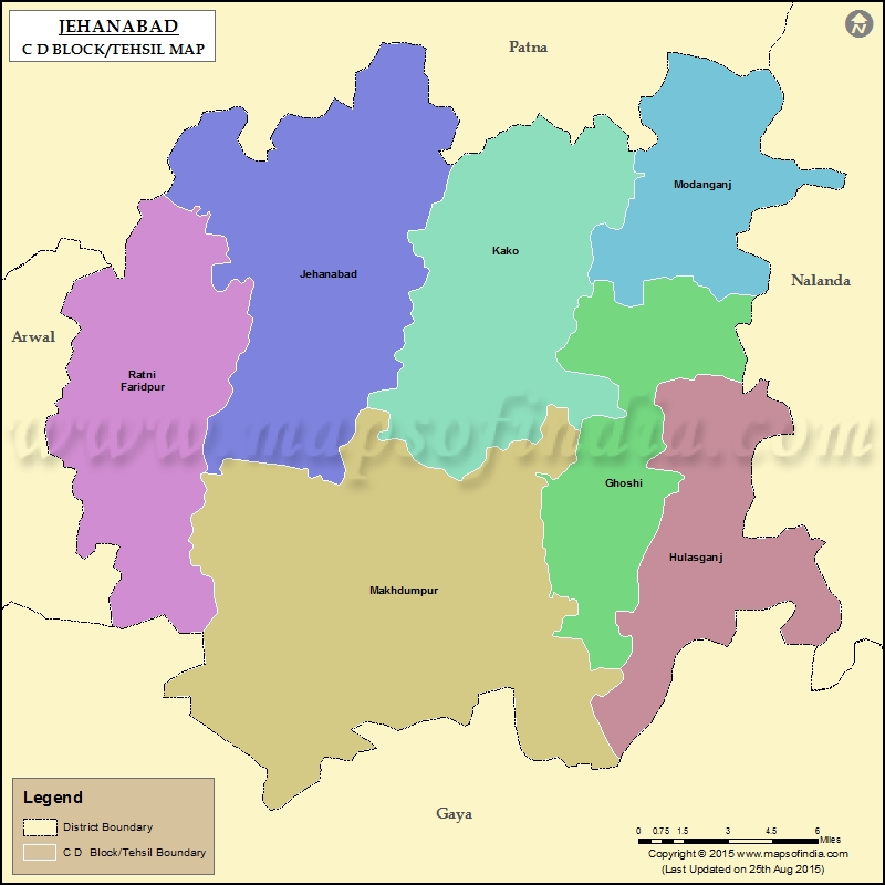 Tehsil Map of Jehanabad 