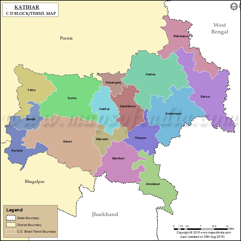 Tehsil Map of Katihar 